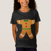 Cookie Bakken Vakantie Gingerbread Man kostuum T-shirt (Voorkant)