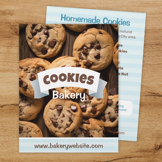 Cookie Bakkerij Menu Flyer Sjabloon