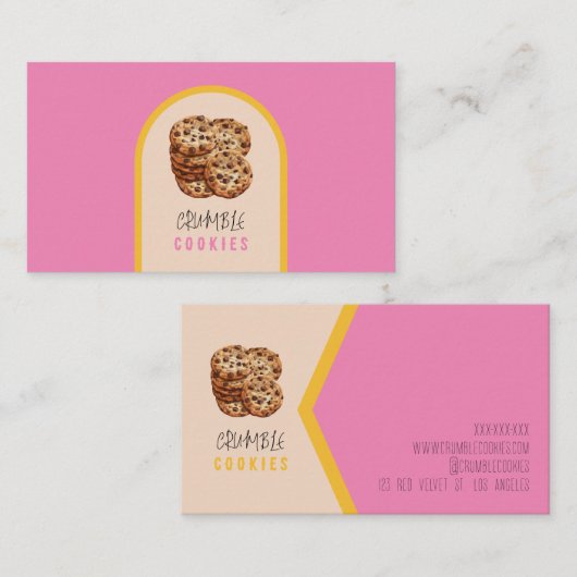 Cookie Bakkerij Visitekaartje (Voorkant / Achterkant)