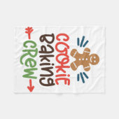 Cookie bakploeg kerst fleece deken (Voorkant (Horizontaal))