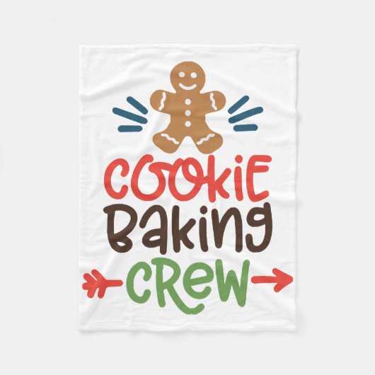 Cookie bakploeg kerst fleece deken (Voorkant)