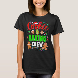 Cookie Bakploeg Kerst Gingerbread Kerstman Familie T-shirt