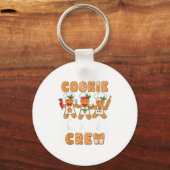 Cookie Bakploeg Kerst Grappig Gebruikers Gingerbre Sleutelhanger (Voorkant)