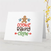 Cookie bakploeg kerst kaart (Gele Bloem)