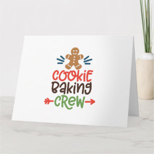 Cookie bakploeg kerst kaart
