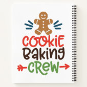 Cookie bakploeg kerst notitieboek (Achterkant)