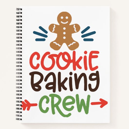 Cookie bakploeg kerst notitieboek (Voorkant)