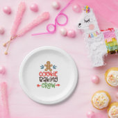 Cookie bakploeg kerst papieren bordje (Feest)