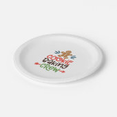 Cookie bakploeg kerst papieren bordje (Gekanteld)