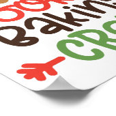 Cookie bakploeg kerst poster (Hoek)