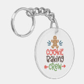 Cookie bakploeg kerst sleutelhanger (Voorkant Links)