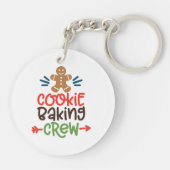 Cookie bakploeg kerst sleutelhanger (Achterkant)