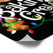 Cookie Bakploeg Koken Liefhebber Sinterklaas Kerst Poster (Hoek)