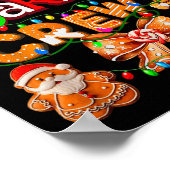 Cookie Bakploeg Kook Coquette Boog Kerst Ginge Poster (Hoek)