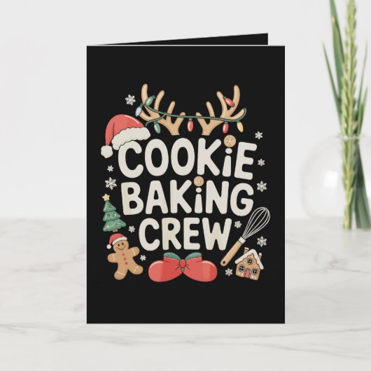 Cookie Bakploeg Rendiergewei Peperkoek Kaart (Voorkant)