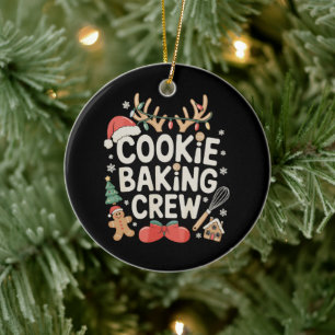 Cookie Bakploeg Rendiergewei Peperkoek Keramisch Ornament