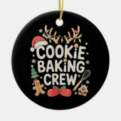 Cookie Bakploeg Rendiergewei Peperkoek Keramisch Ornament (Voorkant)