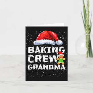 Cookie Bakploeg T-shirt Oma Bijpassende Kerstmis Kaart