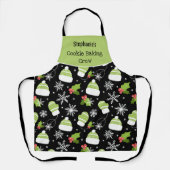 Cookie Bakploeg Winter Kerst Patroon Custom Schort (Voorkant)