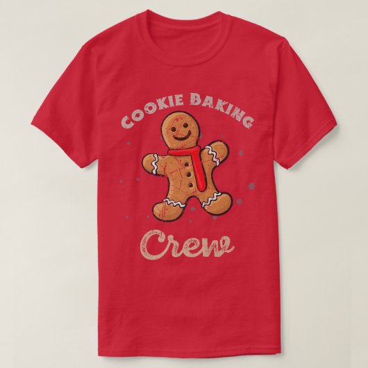 Cookie Bakteam Tester Kapitein Crew Grappig Chris T-shirt (Design voorkant)