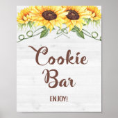 COOKIE BAR Sunflower Shower of partijsymbool Poster (Voorkant)