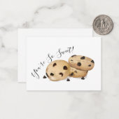 Cookie bedankt notitiekaartje (Voorkant / Achterkant in situ)