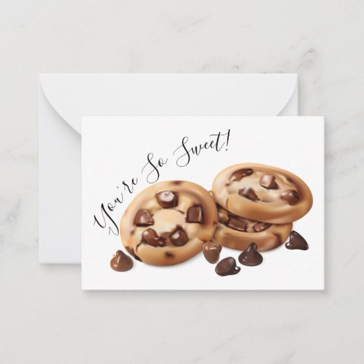 Cookie Bedankt Notitiekaartje (Voorkant)