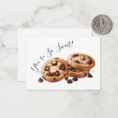 Cookie Bedankt Notitiekaartje (Voorkant / Achterkant in situ)