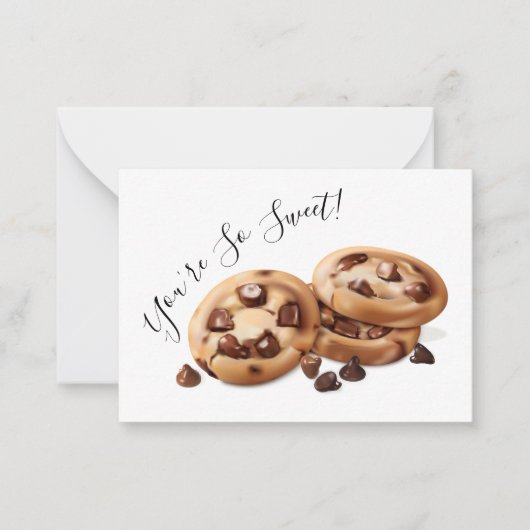 Cookie Bedankt Notitiekaartje (Voorkant)