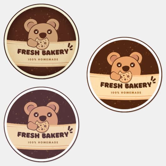 Cookie Beer Handgemaakte Voedseletiketten Logo Labels (Groep)