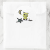 Cookie-beveiliging Monster Art Ronde Sticker (Tas)