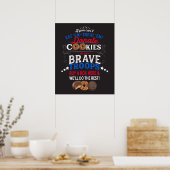 Cookie Booth Poster Donaat aan de troepen (Keuken)