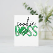 Cookie Boss Scout Girls Cookie Dealer Kaart (Staand voorkant)