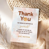 Cookie Boy Verjaardagsfeestje Bedankkaart