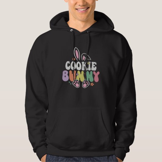 Cookie Bunny Women Easter Day Rabbit Grandma Famil Hoodie (Voorkant)