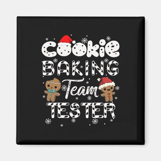 Cookie Byking Team Tester Gemberkoek Kerstmis Magneet (Voorkant)