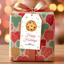 Cookie cadeau labels, Feestdagen gunsttags