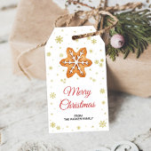Cookie-cadeautags | Kerstfeest cadeautje Cadeaulabel