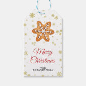 Cookie-cadeautags | Kerstfeest cadeautje Cadeaulabel (Voorkant)