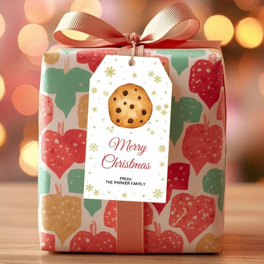 Cookie-cadeautags | Kerstfeestcadeautag Cadeaulabel