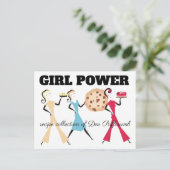 Cookie cake taart retro meisjes bakken recept kaar briefkaart (Staand voorkant)