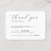 Cookie Care Minimalist Flat Dank u kaart Visitekaartje (Achterkant)