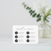 Cookie Care Minimalist Flat Dank u kaart Visitekaartje (Staand voorkant)