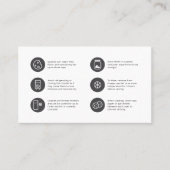 Cookie Care Minimalist Flat Dank u kaart Visitekaartje (Voorkant)