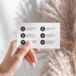 Cookie Care Minimalist Flat Dank u kaart Visitekaartje