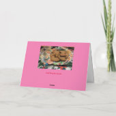 Cookie Carol Card Feestdagen Kaart (Achterkant)