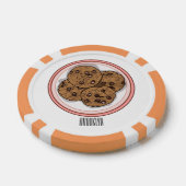 Cookie cartoon afbeelding chocolade chip (Enkel)
