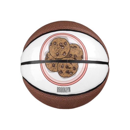 Cookie cartoon afbeelding chocolade chip basketbal (Voorkant)