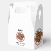 Cookie cartoon afbeelding chocolade chip bedankdoosjes (Geopend)