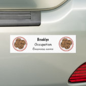 Cookie cartoon afbeelding chocolade chip bumpersticker (Op auto)